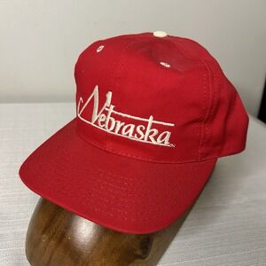 Vintage Nebraska Huskers Script Sports Specialties‎ SnapBack 1984 Made In USA
